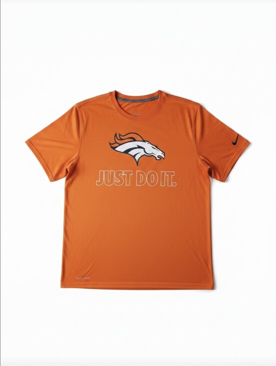 Nike Other - Nike Dri-FIT Denver Broncos Just Do It T-Shirt Men's XL Orange NFL Team Apparel